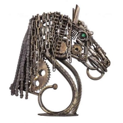 horse head wrought iron